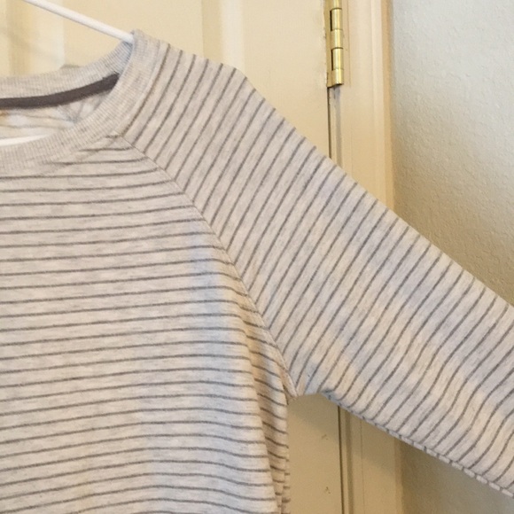 Danskin Gray Striped Crewneck Pullover - Picture 6 of 16